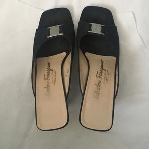 Salvatore Ferragamo buckle sandal heels (5 1/2)